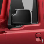 Black painted outside mirror (electrically adjustable and foldable)